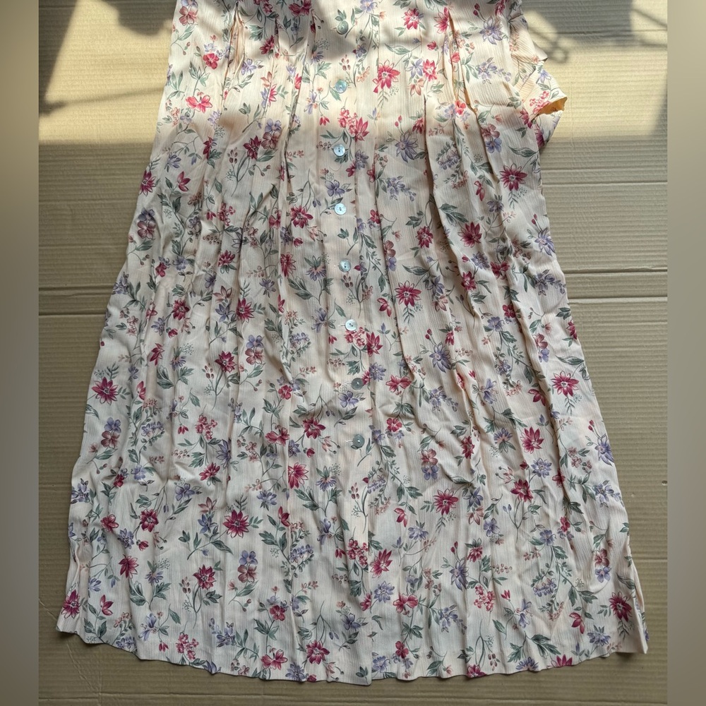 Talbots Women’s Button Down Floral Pattern Dress … - image 5